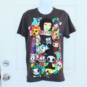 Tokidoki Short Sleeve Cartoon Anime Print Tee